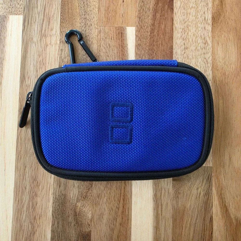 Nintendo DS Lite Blue Black Nylon Carrying Case Carabiner A.L.S. Industries 2007